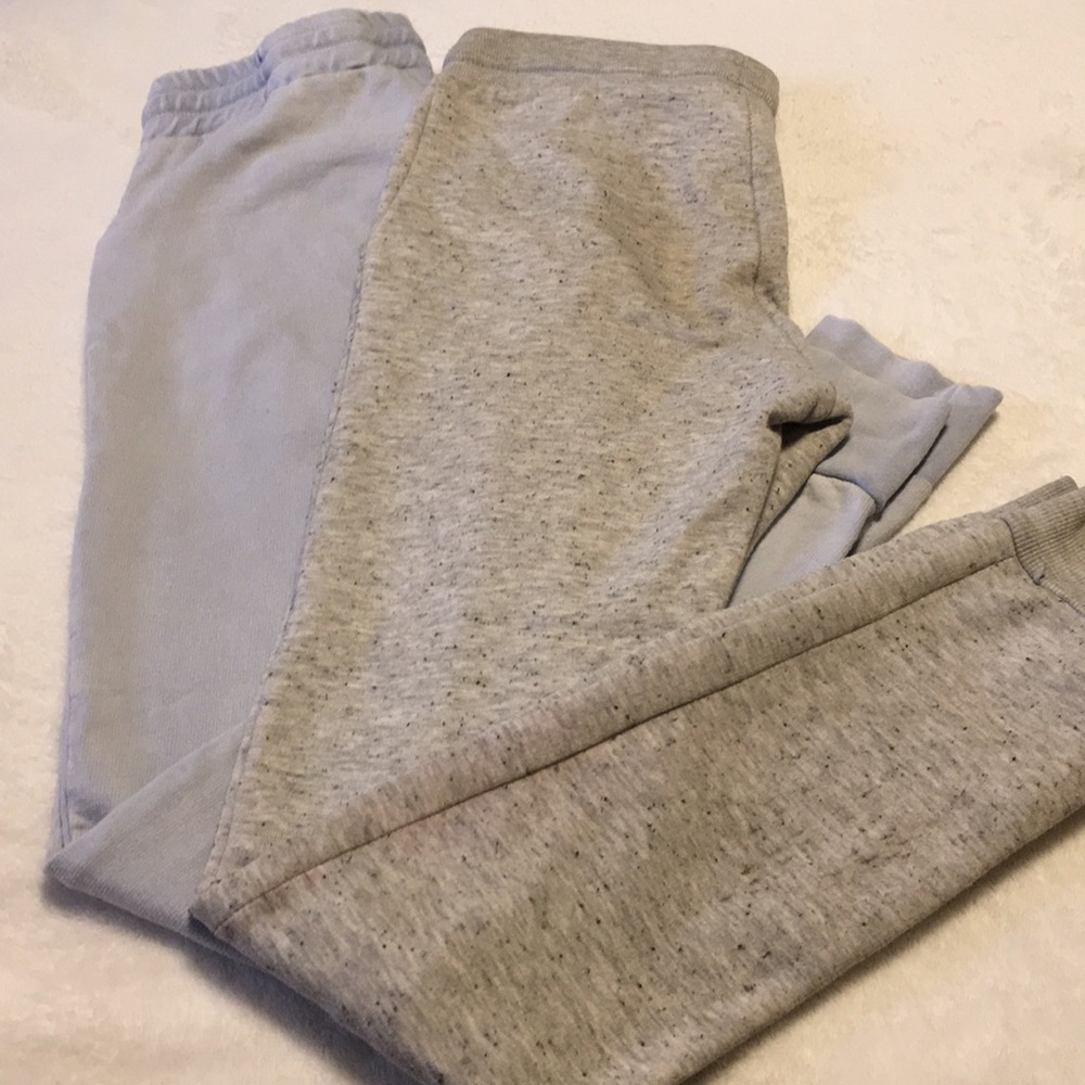 SOLD!!!!!!!!2 x light blue and gray joggers S/14